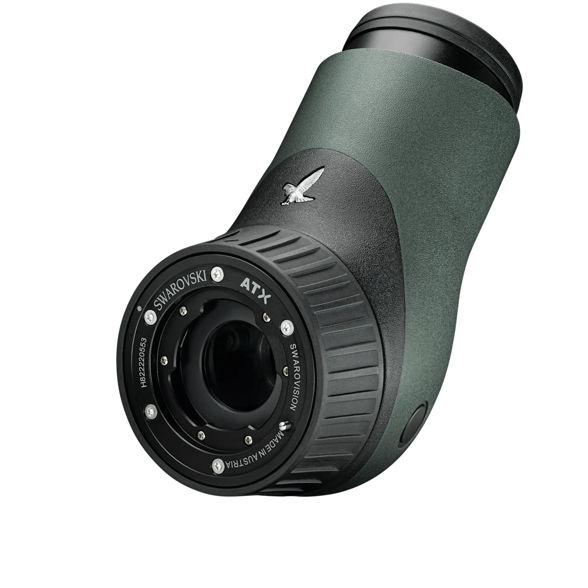 SWAROVSKI ATX-Eyepiece Module Angled. Available at the local store the Lookout, is located in Prescott, AZ.
