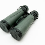 Pre-owned Vortex Kaibab HD 18x56 binoculars, objective side, three-quarter view on Vortex retail block - The Lookout, Prescott AZ
