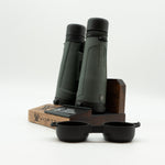 Pre-owned Vortex Kaibab HD 18x56 binoculars, objective side, three-quarter view on Vortex retail block - The Lookout, Prescott AZ